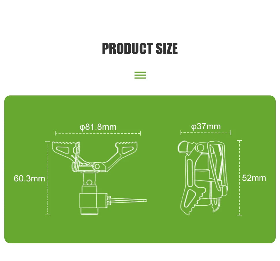 BRS-3000T Ultralight Titanium Camping Stove – 25g Mini Gas Burner for Hiking & Survival