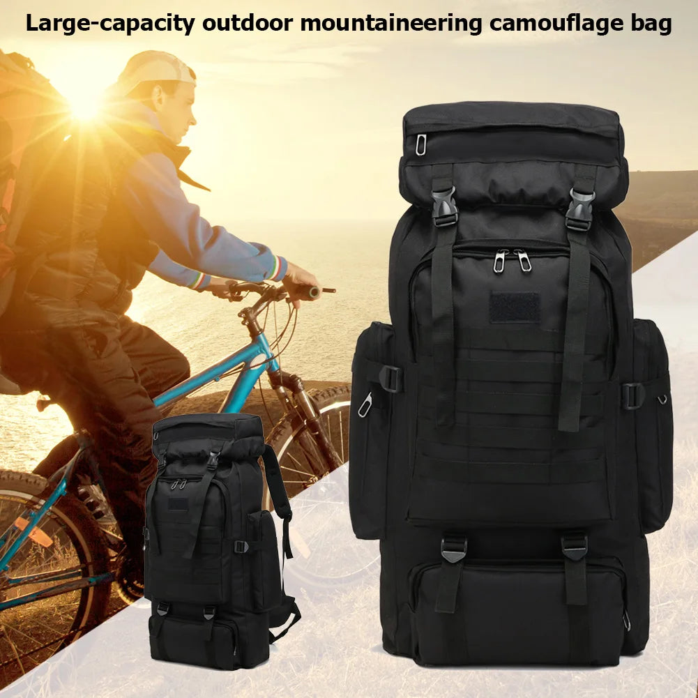 80L Waterproof Tactical Hiking & Climbing Backpack