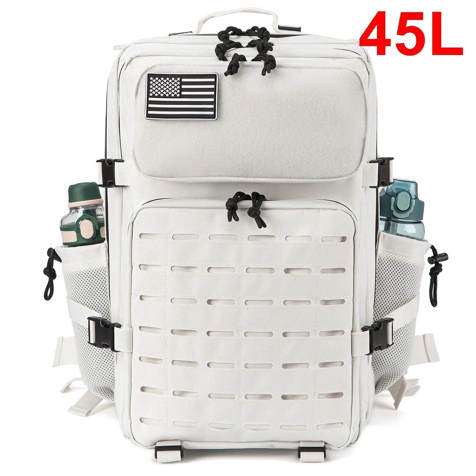 25L/45L Tactical Outdoor Survival Backpack with Bottle Holder