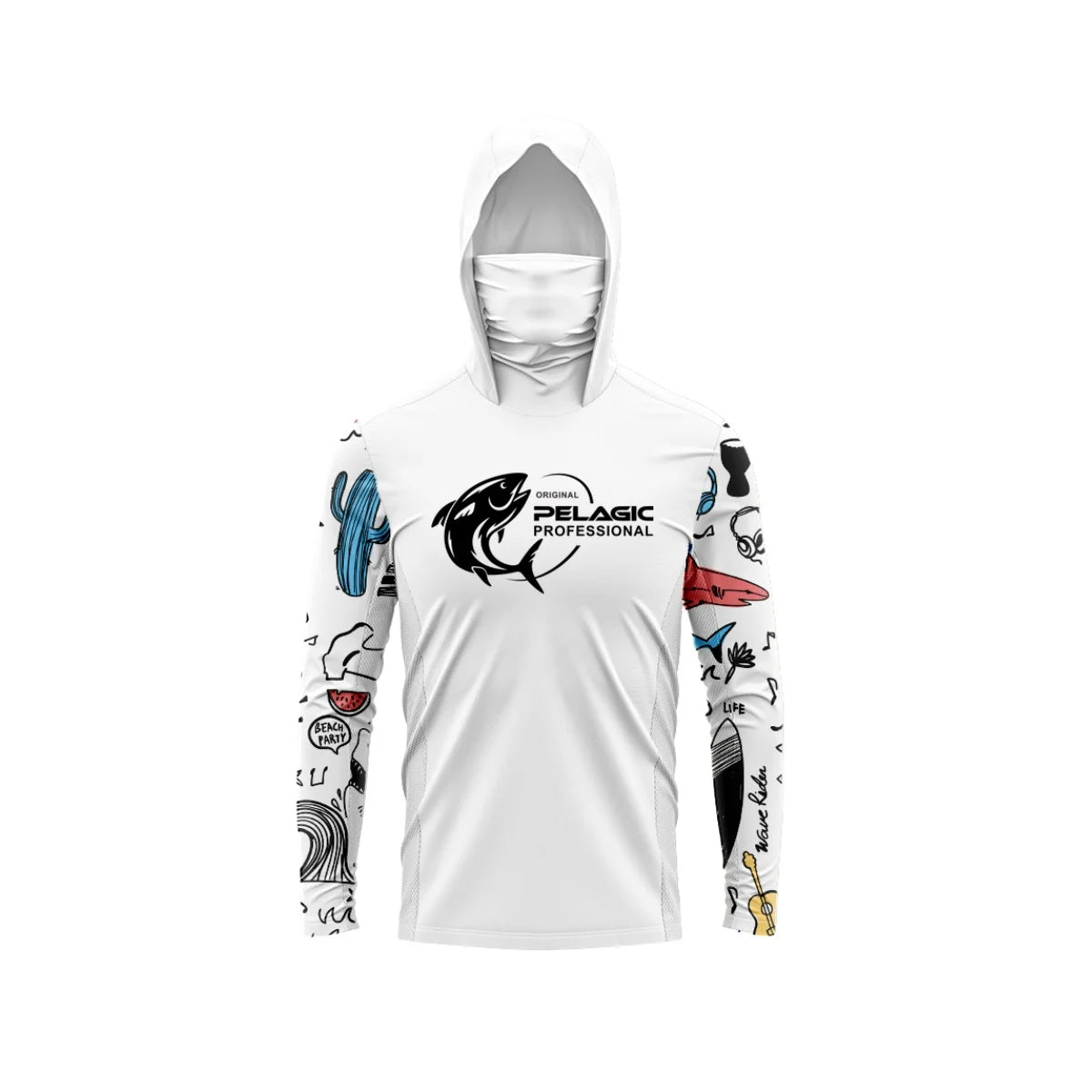 Pelagic Men’s Long Sleeve Hooded Fishing Shirt – UV Protection Performance Apparel