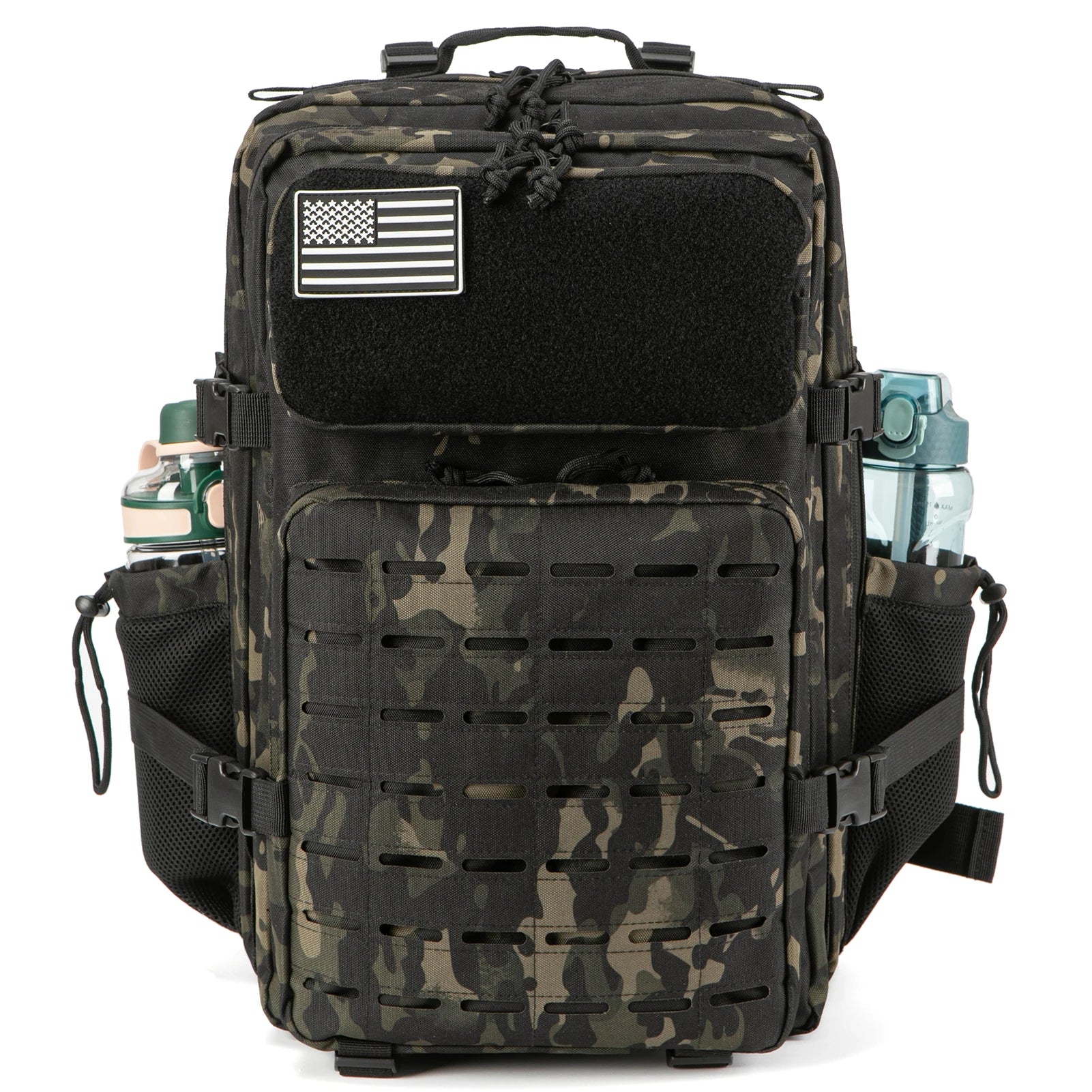 45L MOLLE Tactical Backpack with Bottle Holder