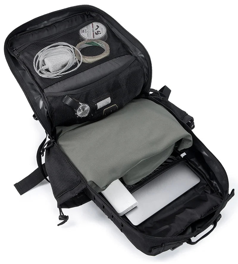 25L/45L Tactical Outdoor Survival Backpack with Bottle Holder