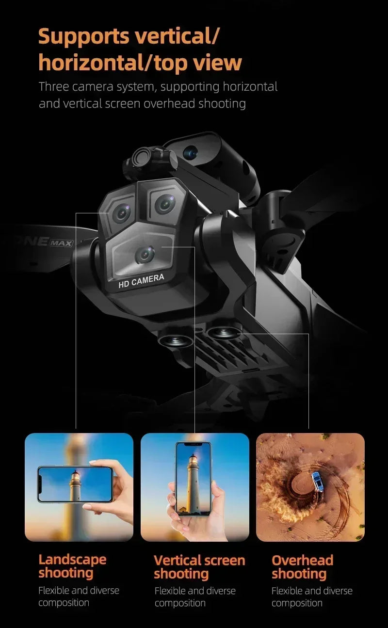 C10 Smart Dual-Camera Obstacle-Avoiding Drone