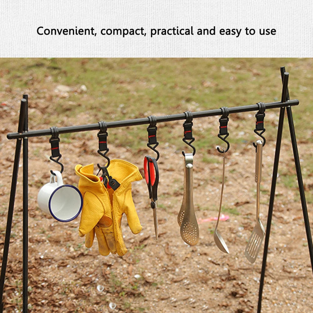 5/10pcs Multifunctional Cookware Hanging Hooks for Camping