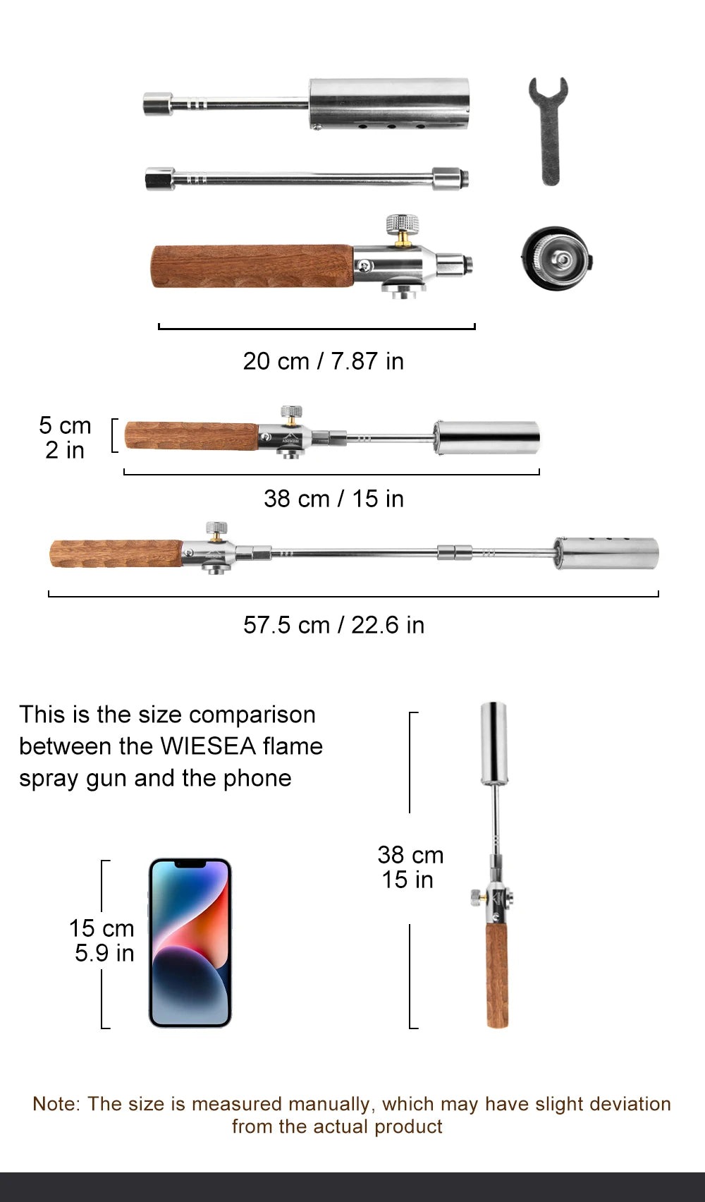 Widesea Portable Camping Flame Igniter with Wooden Handle