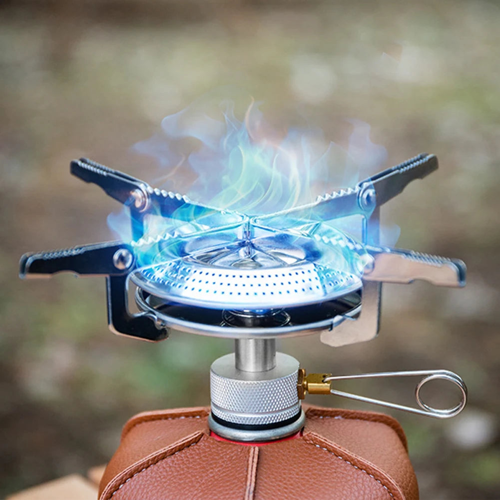 Portable Camping Gas Stove – Lightweight Outdoor Burner with Adjustable Flame & Storage Bag