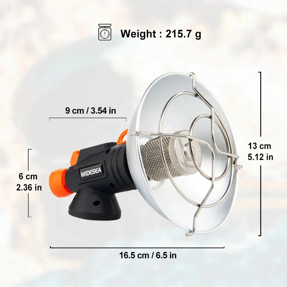 Widesea Portable Stainless Steel Camping Heater – Outdoor Gas Burner & Fireplace