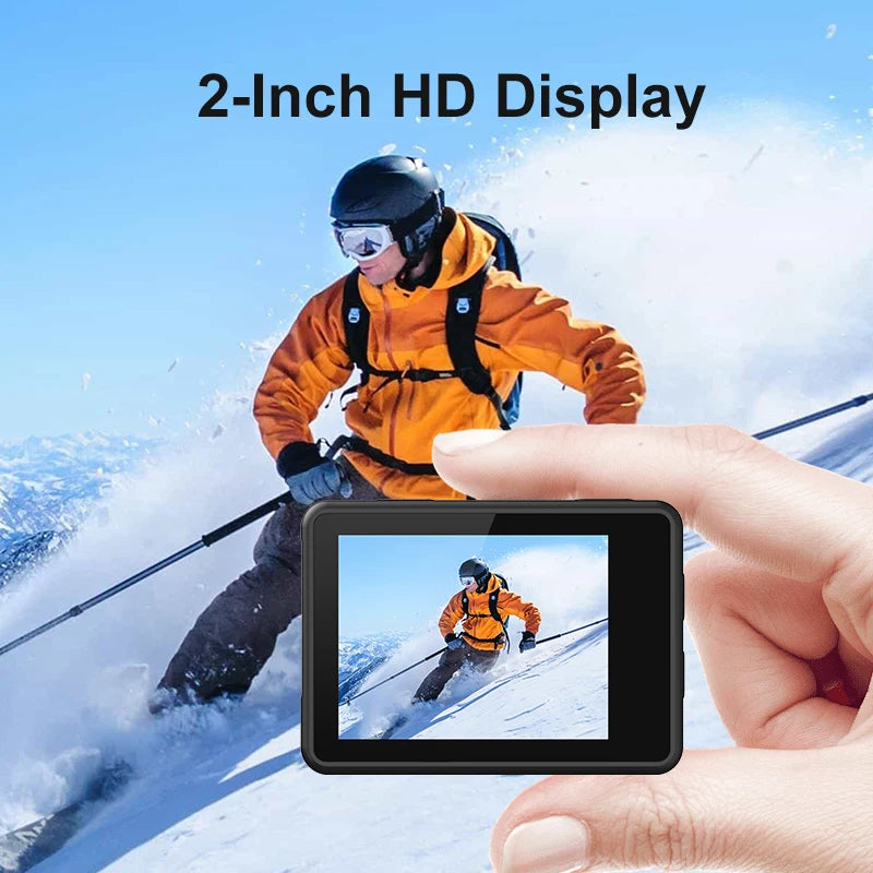 4K Action Camera with WiFi – Waterproof Sports Cam