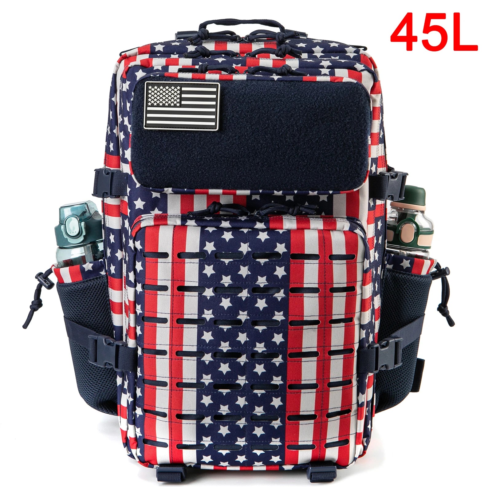 25L/45L Tactical Outdoor Survival Backpack with Bottle Holder