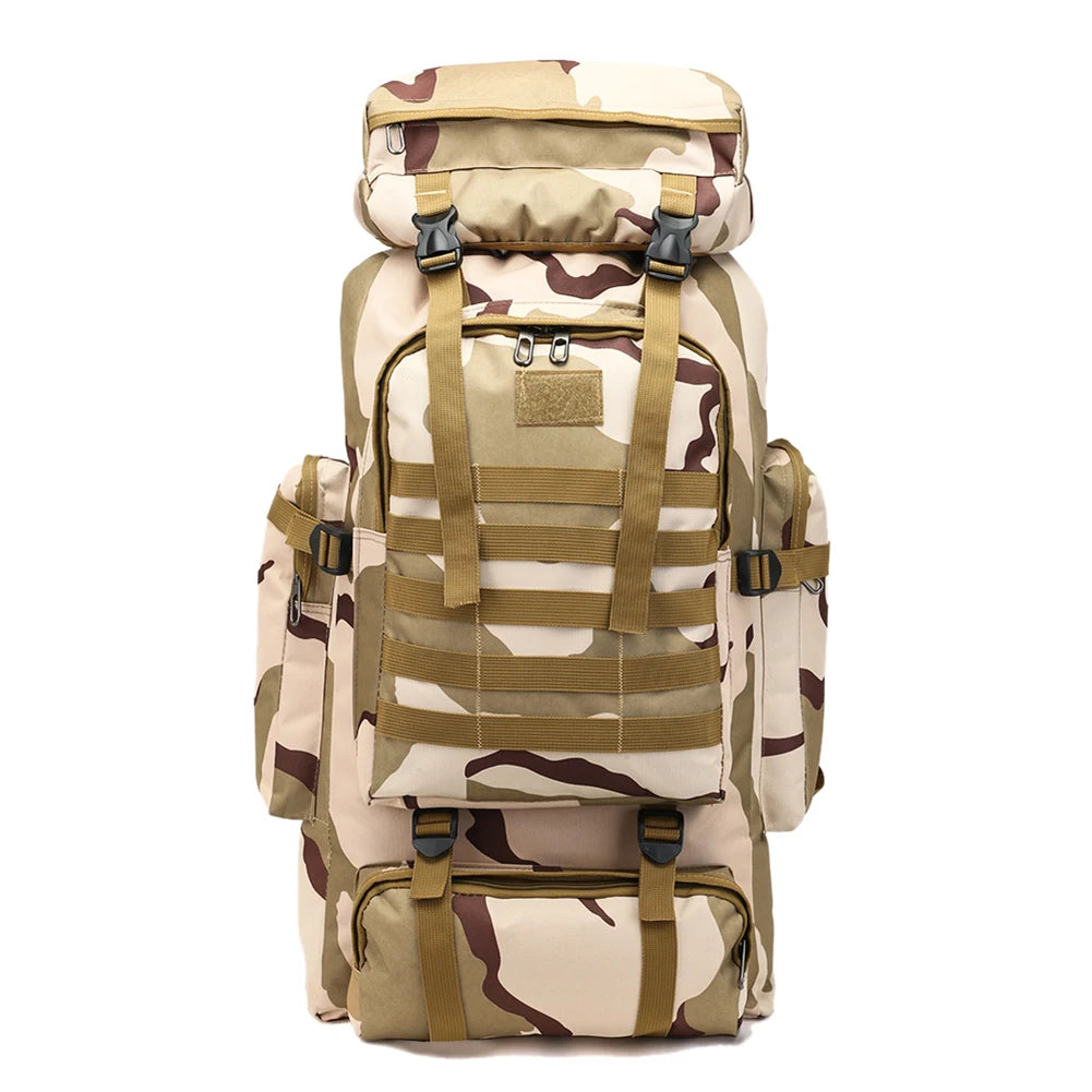 80L Waterproof Tactical Hiking & Climbing Backpack