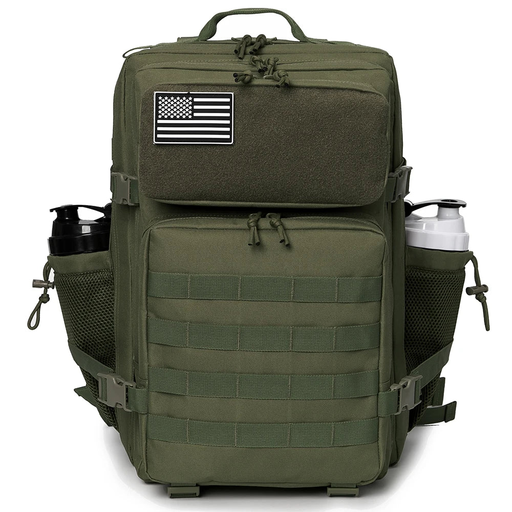 45L MOLLE Tactical Backpack with Bottle Holder