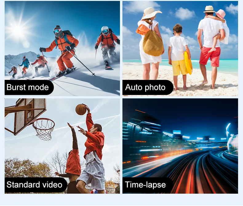 4K Action Camera with WiFi – Waterproof Sports Cam