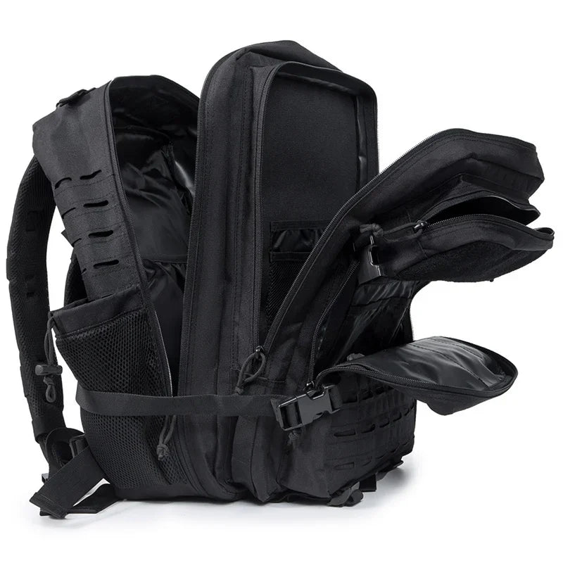 25L/45L Tactical Outdoor Survival Backpack with Bottle Holder