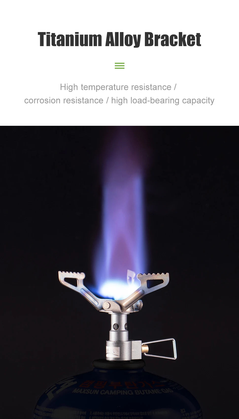 BRS-3000T Ultralight Titanium Camping Stove – 25g Mini Gas Burner for Hiking & Survival