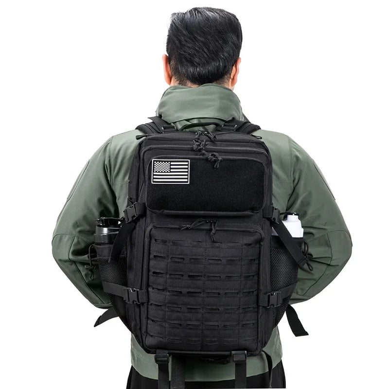 45L MOLLE Tactical Backpack with Bottle Holder