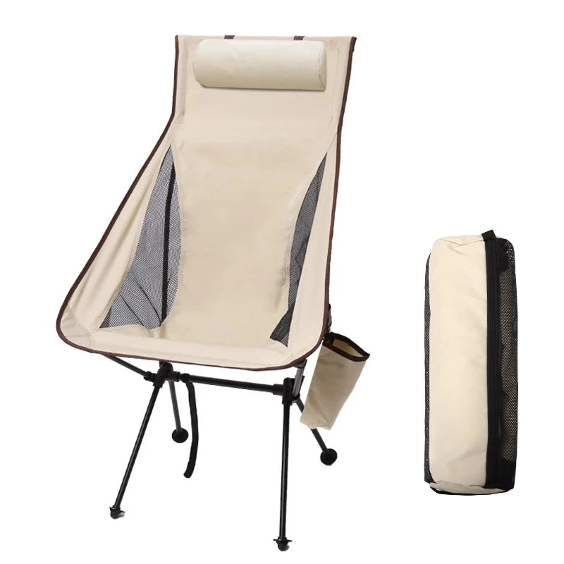 WESTTUNE Folding Camping Chair – Lightweight with Headrest & Aluminum Frame