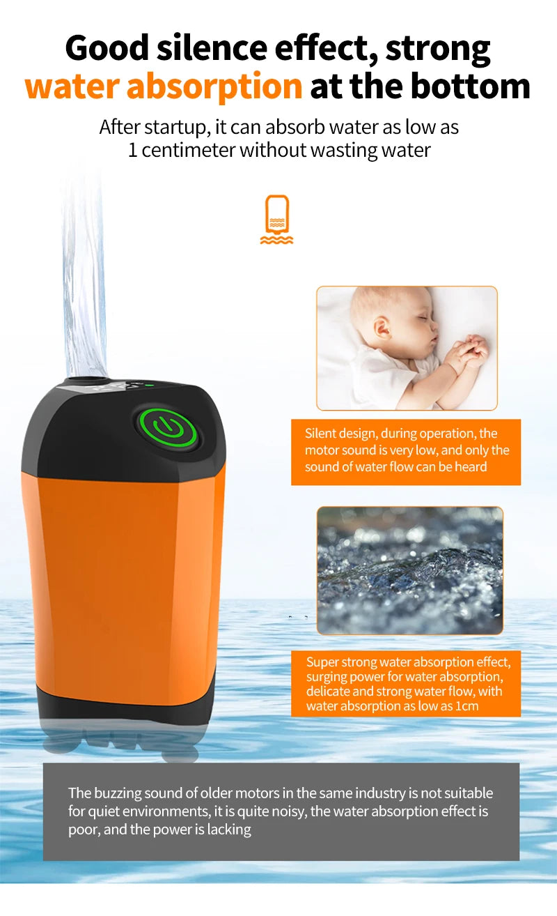 Portable Electric Camping Shower – USB Rechargeable, Waterproof Outdoor Pump