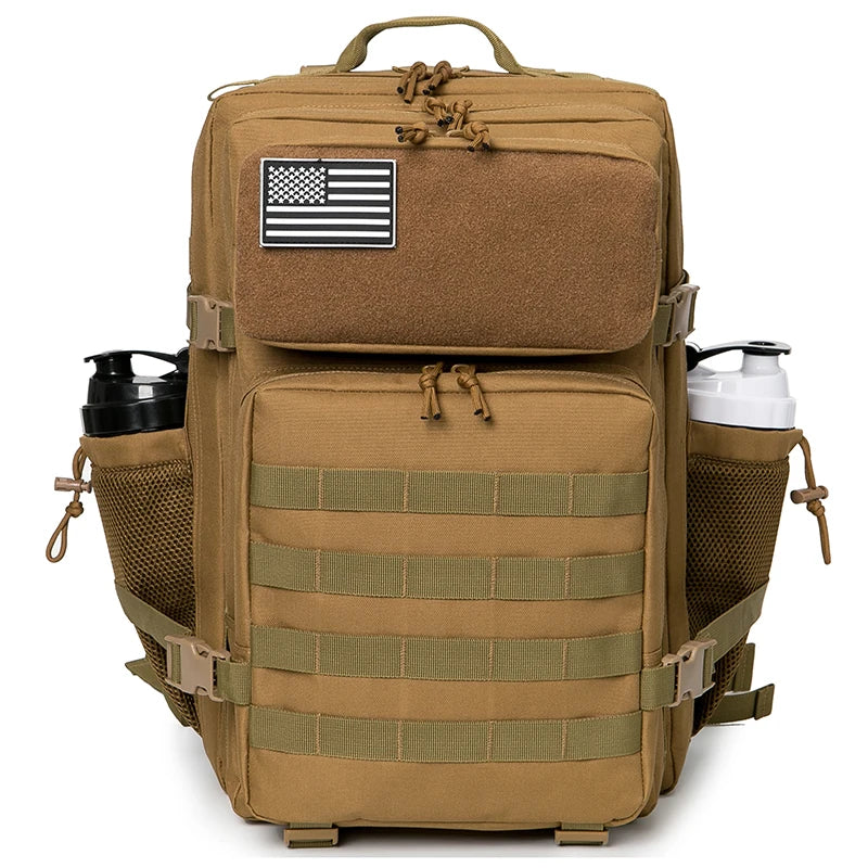 45L MOLLE Tactical Backpack with Bottle Holder