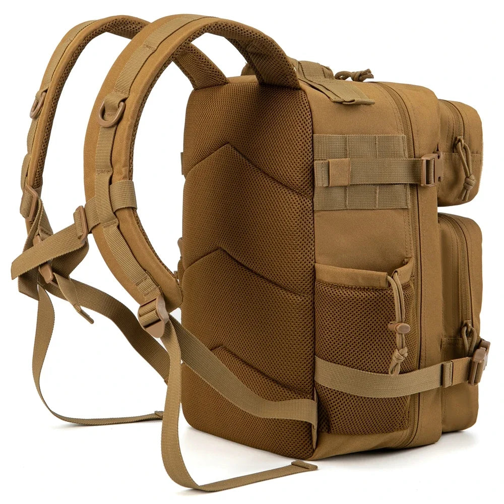 25L/45L Tactical Outdoor Survival Backpack with Bottle Holder
