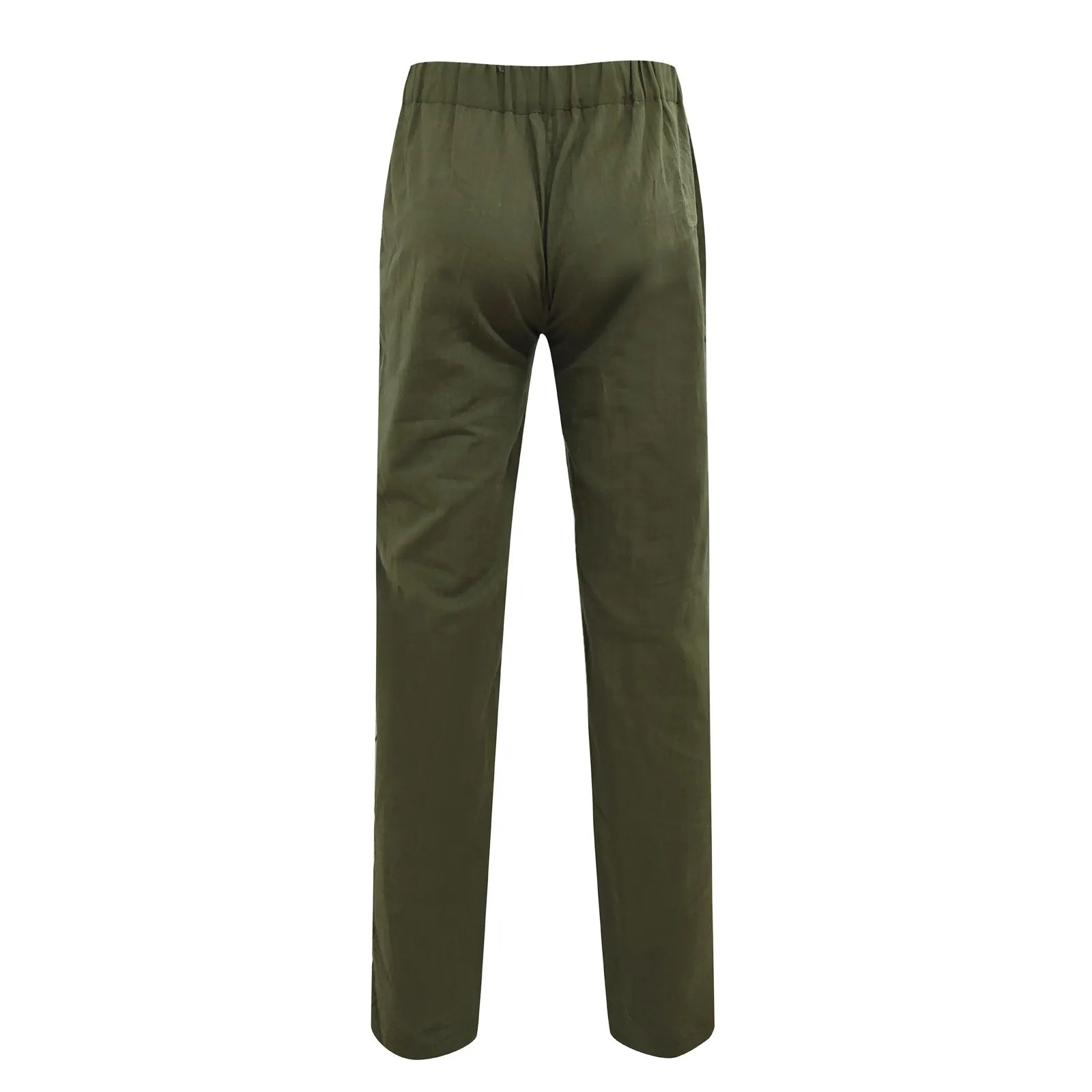 Men’s Plus Size Cotton-Linen Casual Drawstring Pants