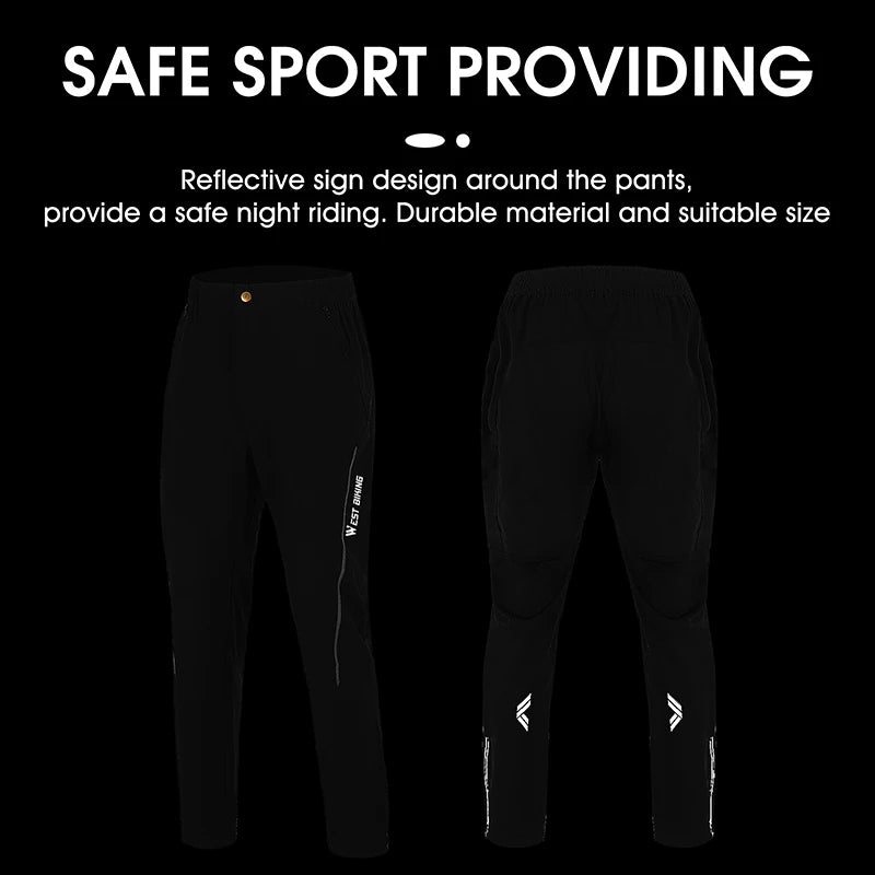 WEST BIKING Quick-Dry Reflective Sports Pants for Men