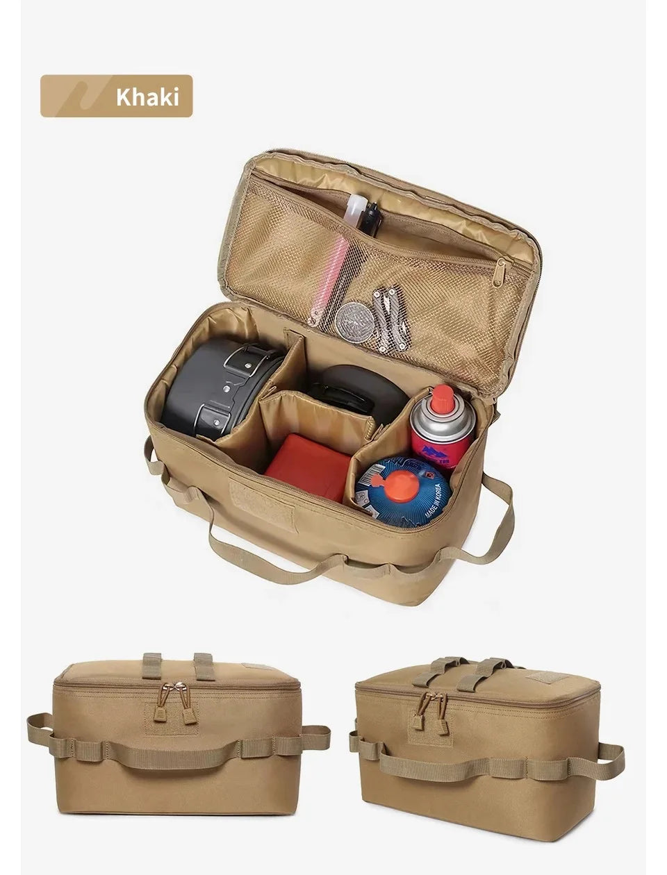 Large Capacity Gas Tank Storage Bag – Outdoor Camping Tool & Cookware Organizer