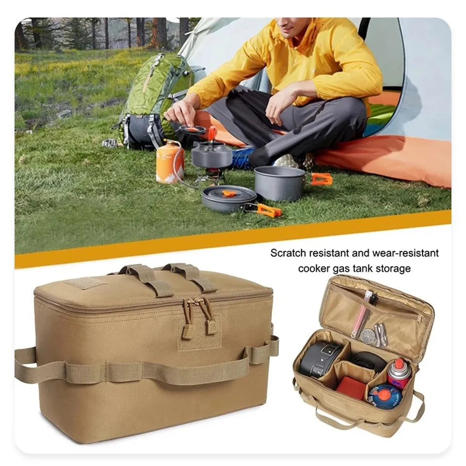 Large Capacity Gas Tank Storage Bag – Outdoor Camping Tool & Cookware Organizer