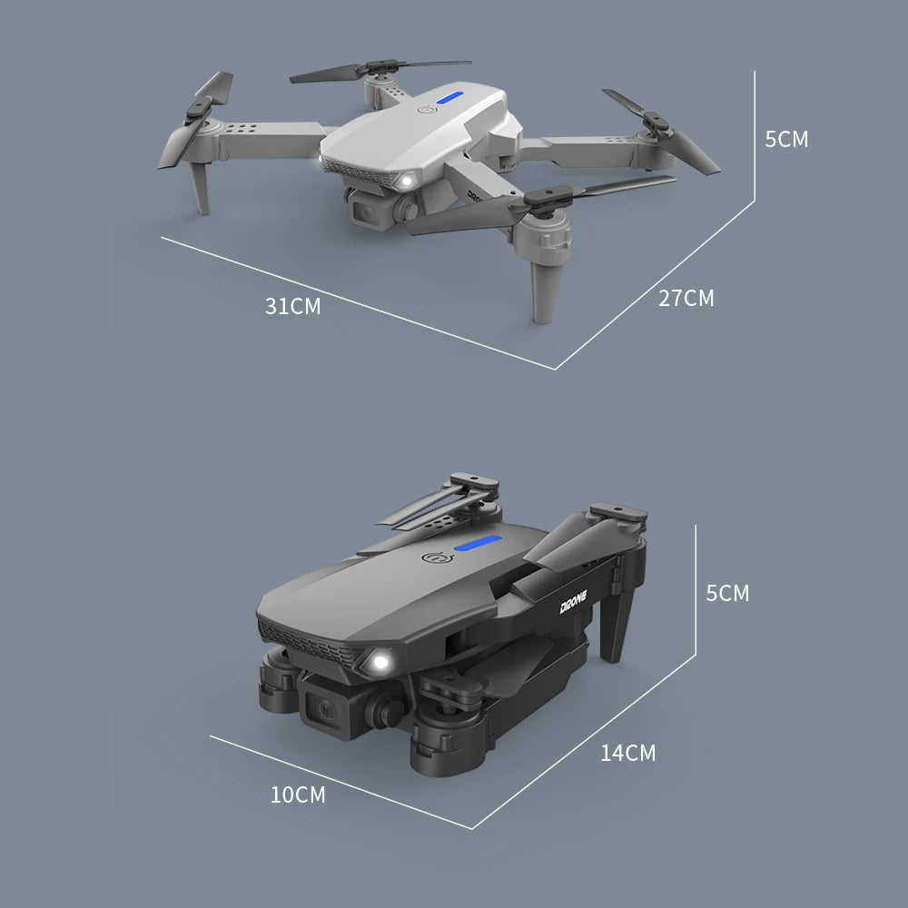 E88 Foldable Drone with 8K Dual Camera & WiFi FPV