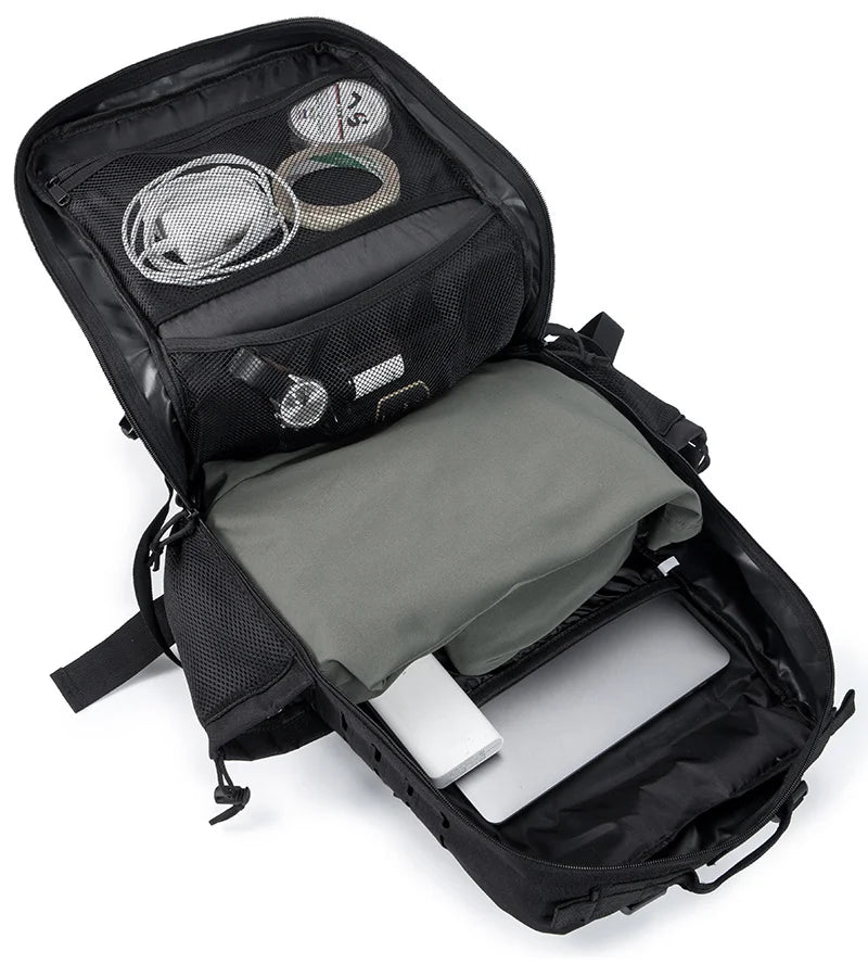 45L MOLLE Tactical Backpack with Bottle Holder