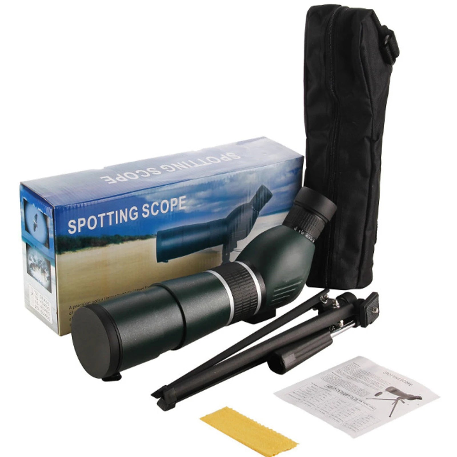 20–60x60 Spotting Scope with Phone Adapter & Tripod