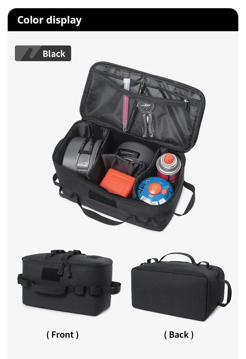 Large Capacity Gas Tank Storage Bag – Outdoor Camping Tool & Cookware Organizer