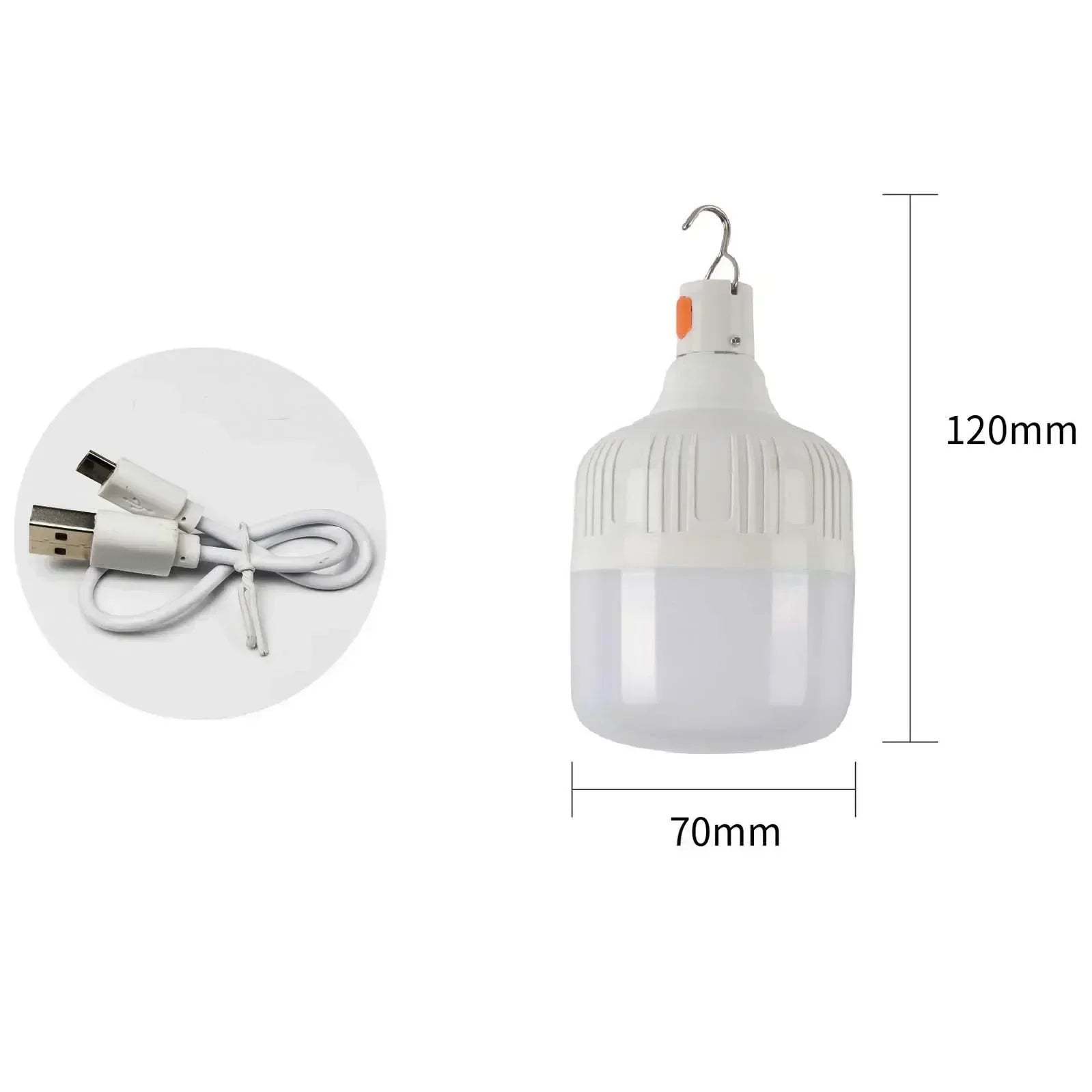 60W Rechargeable LED Emergency Lantern – Portable Outdoor Camping Light