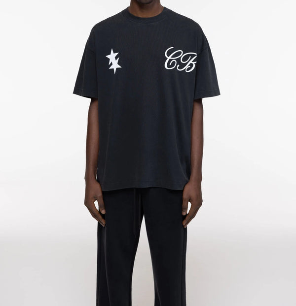 Men’s Letter Print Loose-Fit Short-Sleeve T-Shirt