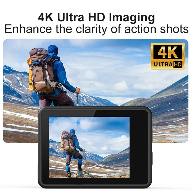 4K Action Camera with WiFi – Waterproof Sports Cam