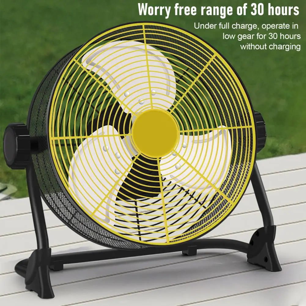 12-Inch Rechargeable High-Velocity Camping Fan