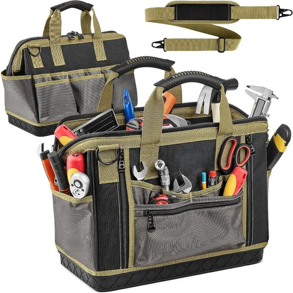 16" Heavy-Duty Tool Bag with 28 Pockets