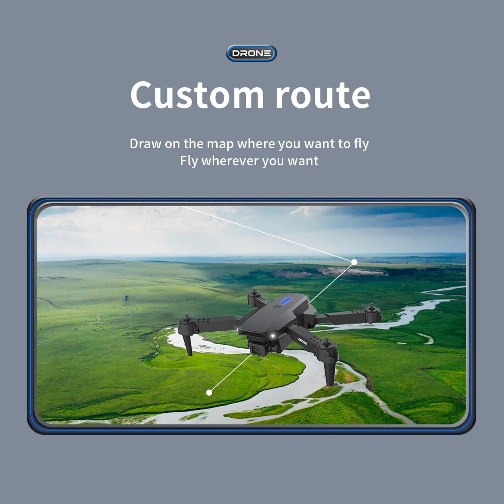 E88 Foldable Drone with 8K Dual Camera & WiFi FPV