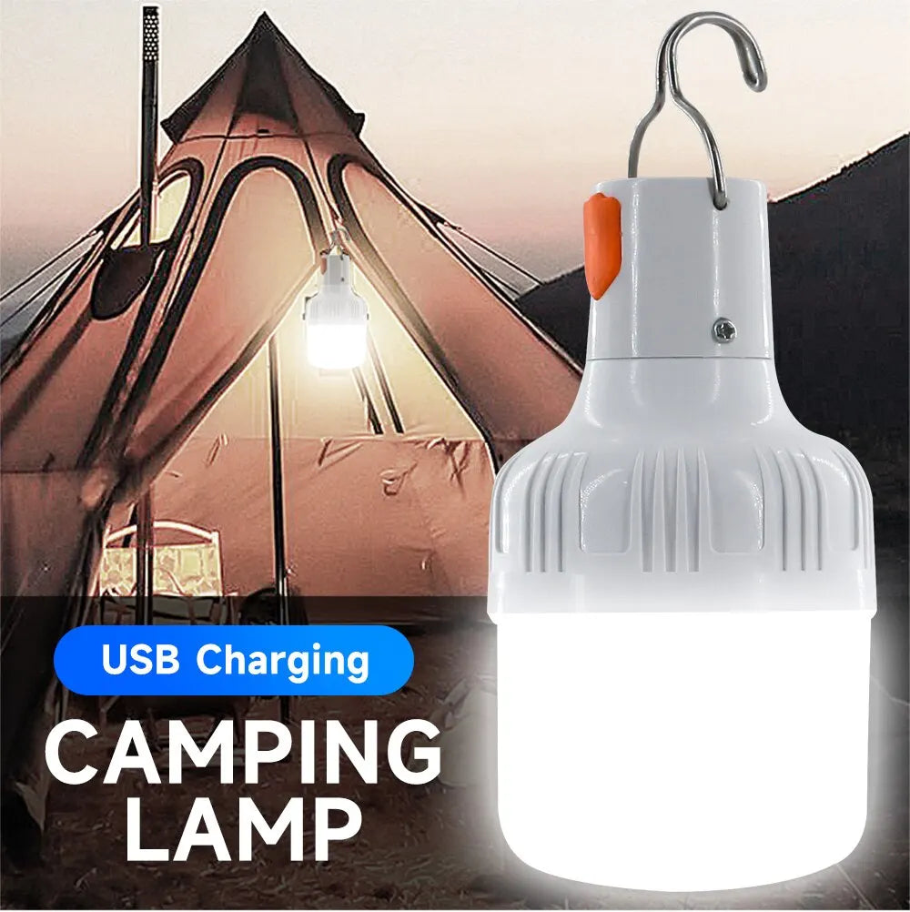 60W Rechargeable LED Emergency Lantern – Portable Outdoor Camping Light