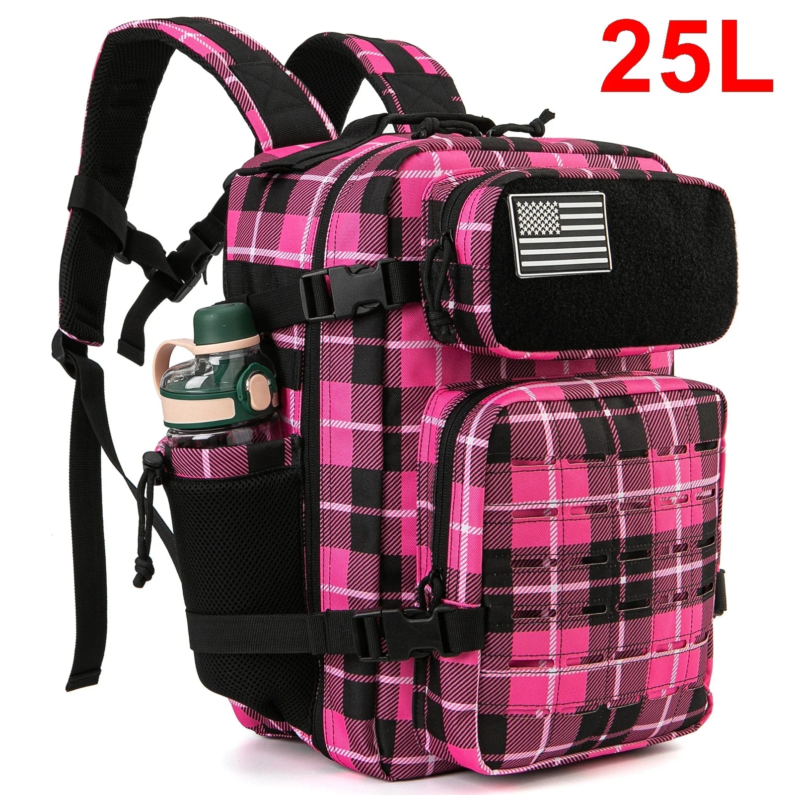 25L/45L Tactical Outdoor Survival Backpack with Bottle Holder