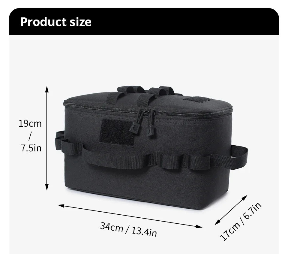Large Capacity Gas Tank Storage Bag – Outdoor Camping Tool & Cookware Organizer
