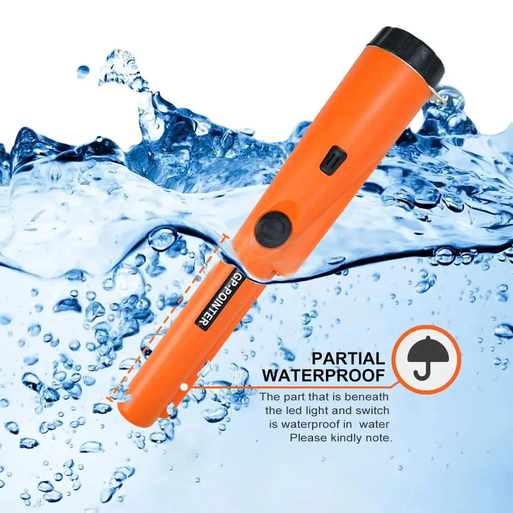 Handheld Metal Detector Pinpointer – 360° Waterproof Finder for Outdoor Treasure Hunting