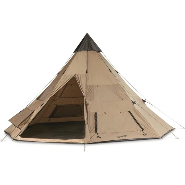 8-Person Waterproof Camping Teepee Tent – 18'x18'