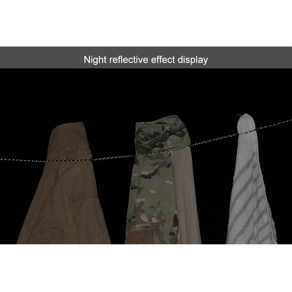 3M Adjustable Camping Clothesline with 12 Clips
