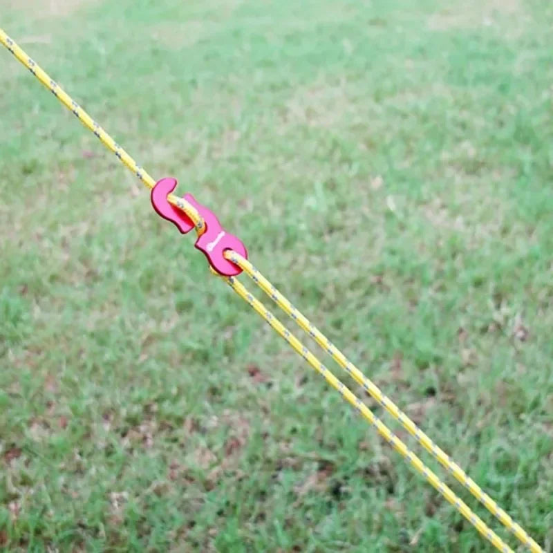 Reflective Tent Ropes (4-Pack) – Windproof Camping Lines with Buckles
