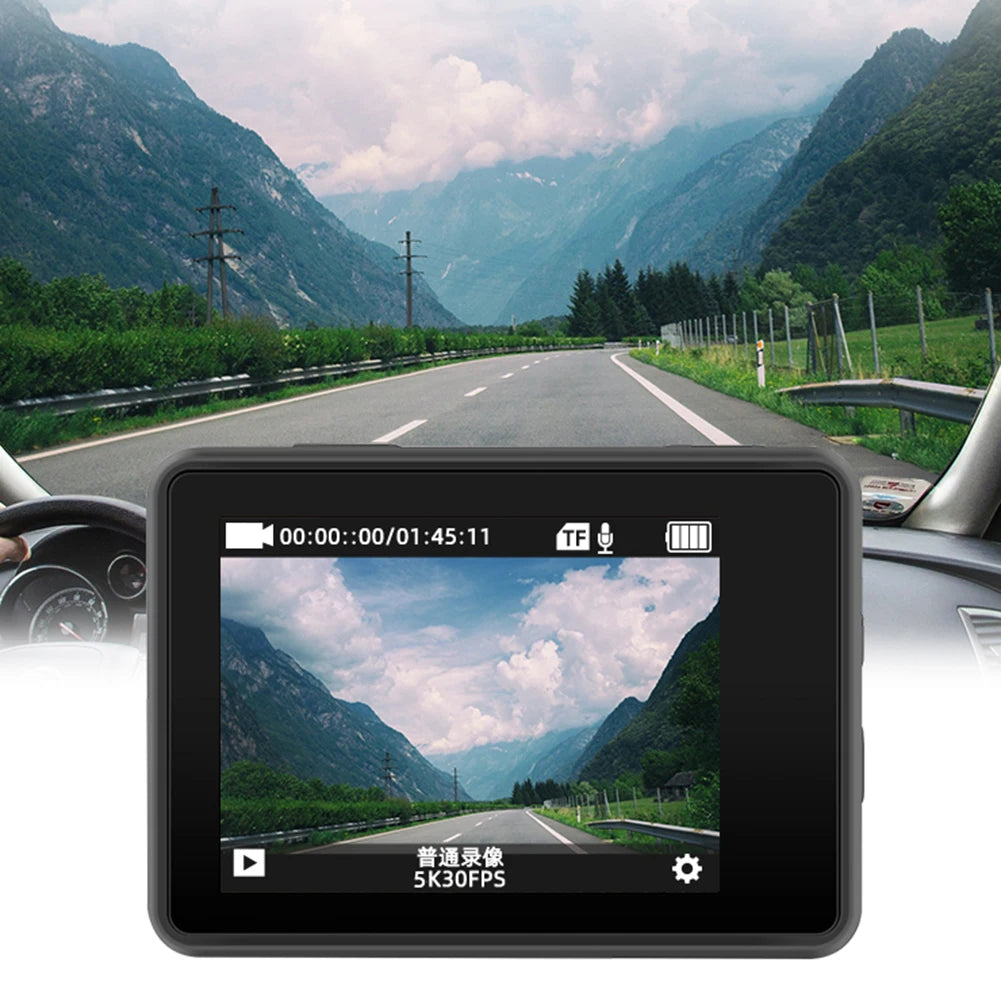 4K 60FPS Dual-Screen Action Camera with Remote