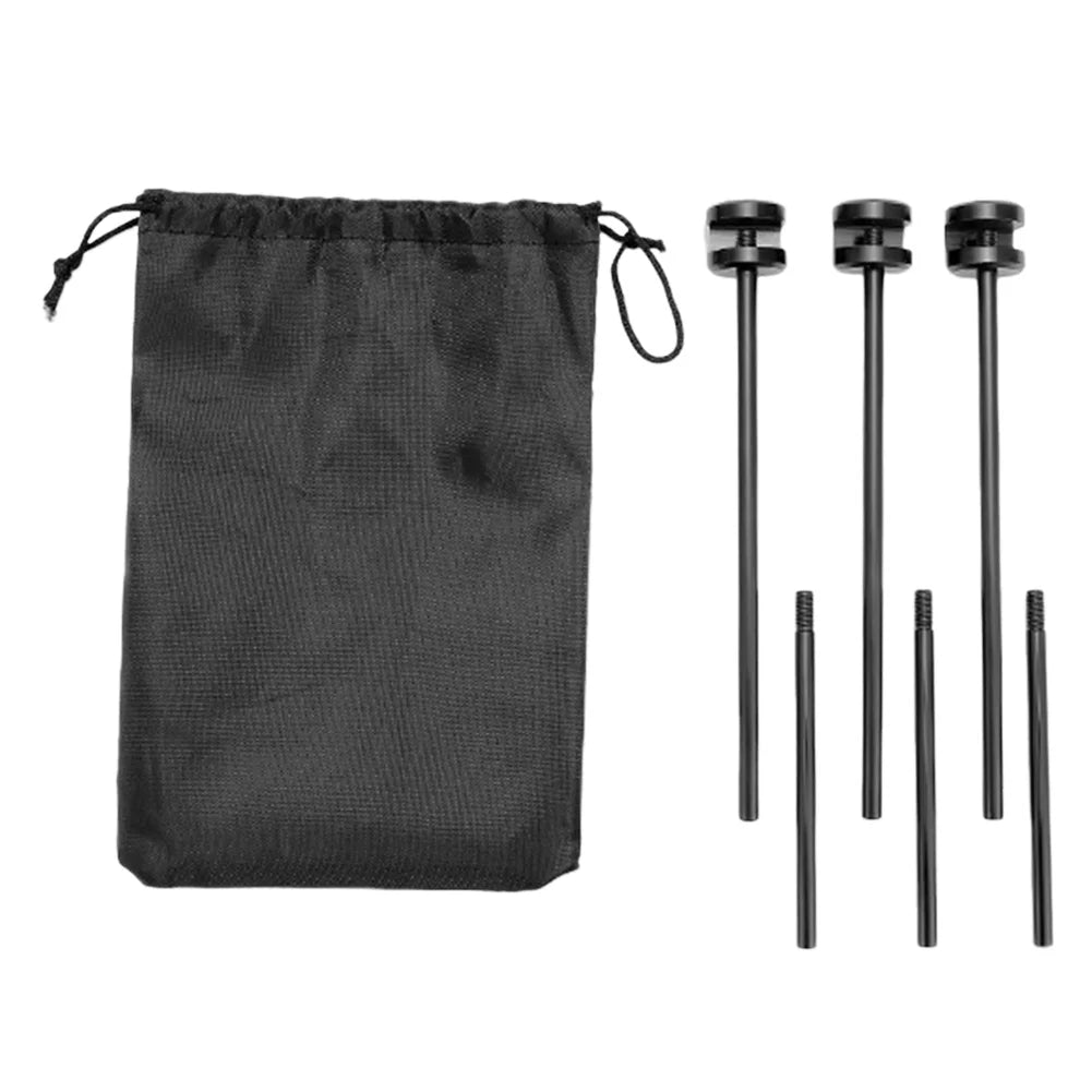 Portable Adjustable Triangular BBQ Grill Pot Rack with Chain