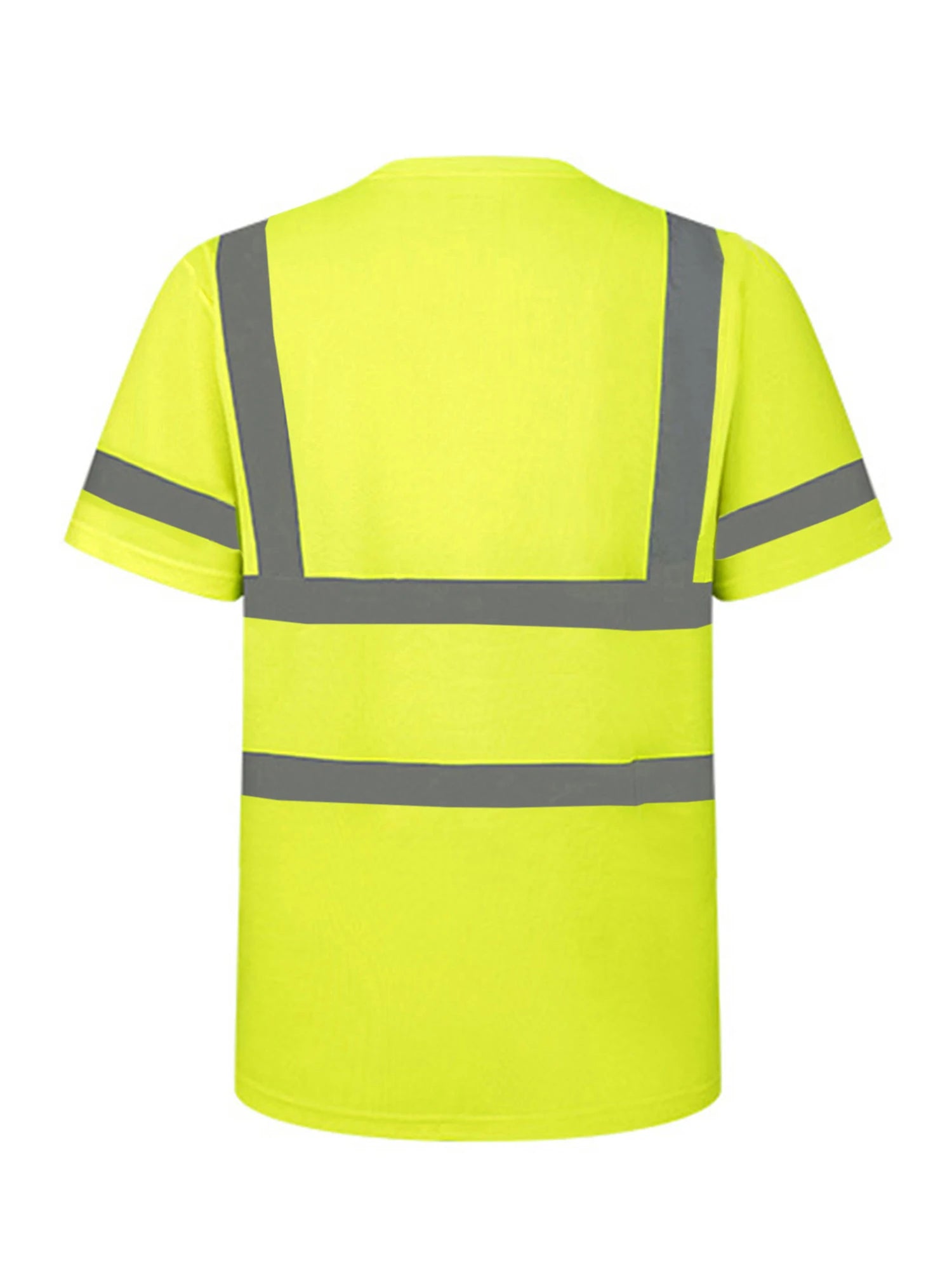 Men’s Hi-Vis Reflective Safety T-Shirt with Pocket