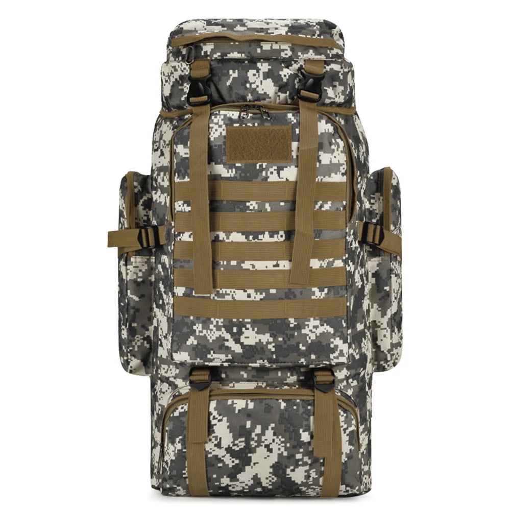 80L Waterproof Tactical Hiking & Climbing Backpack