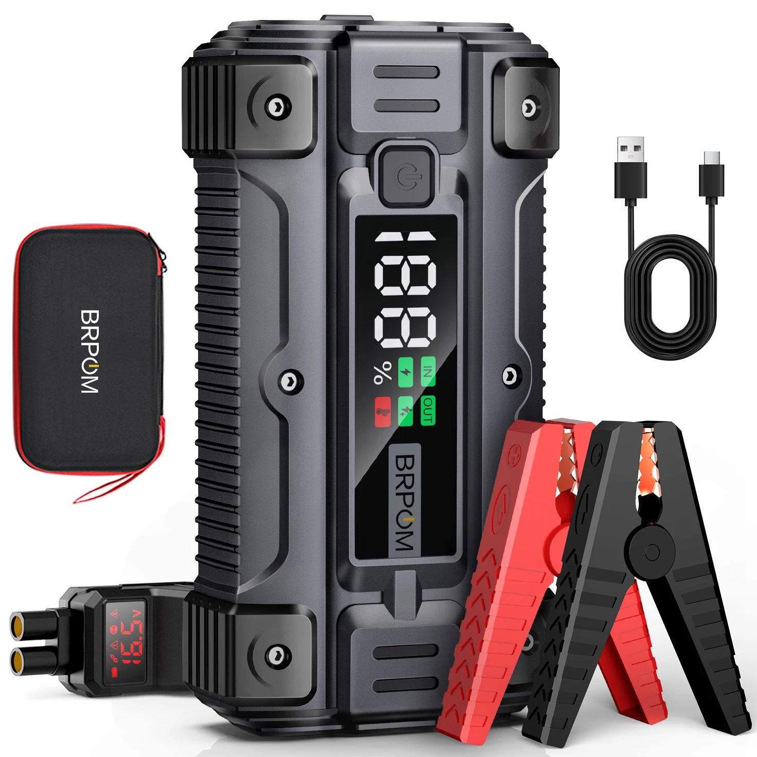 3000A–5000A Car Jump Starter & Power Bank for 12V Vehicles