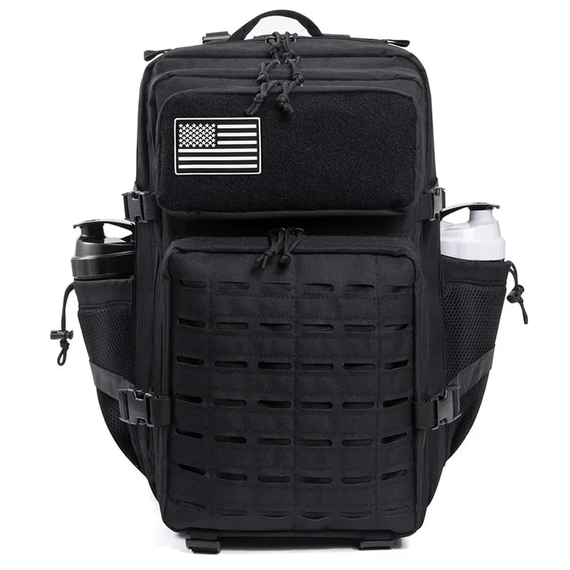 25L/45L Tactical Outdoor Survival Backpack with Bottle Holder